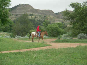 I even got to ride while we were out there!  To make it better - it was an APPALOOSA!!! :D